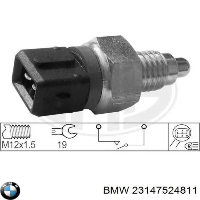 Do koszyka 23147524811 BMW Czujnik włączania światła cofania