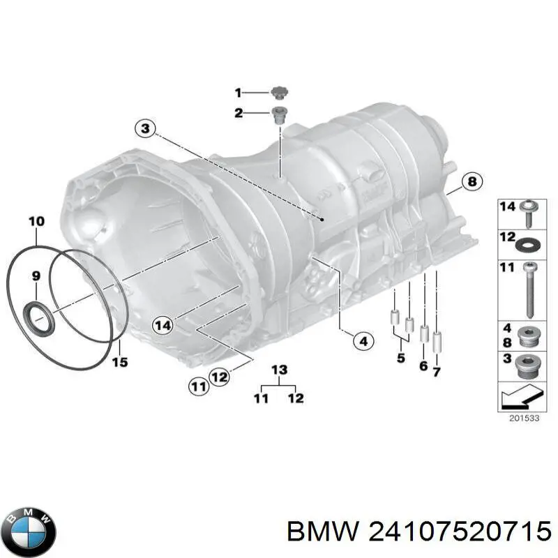 0734317372 ZF Parts Zestaw naprawczy automatycznej skrzyni biegów