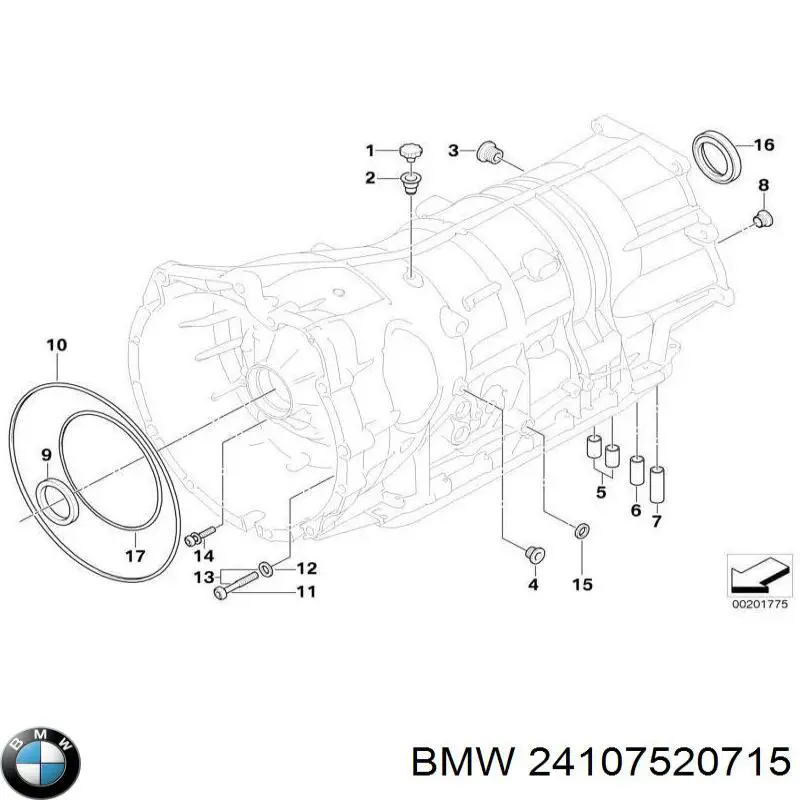 24107520715 BMW Zestaw naprawczy automatycznej skrzyni biegów