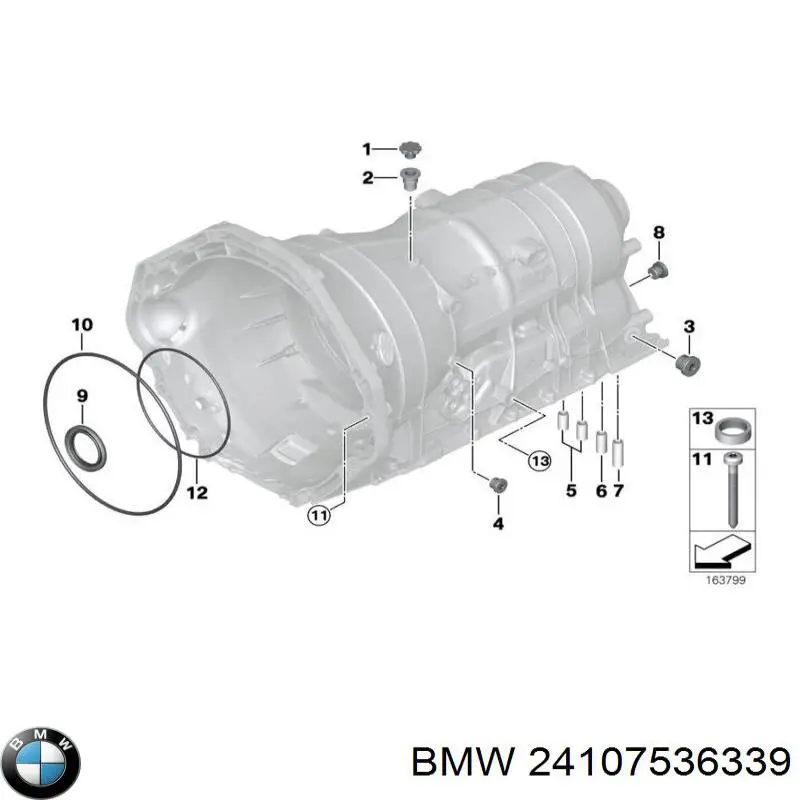 Zestaw naprawczy automatycznej skrzyni biegów BMW 24107536339 cena, od 14,20 USD