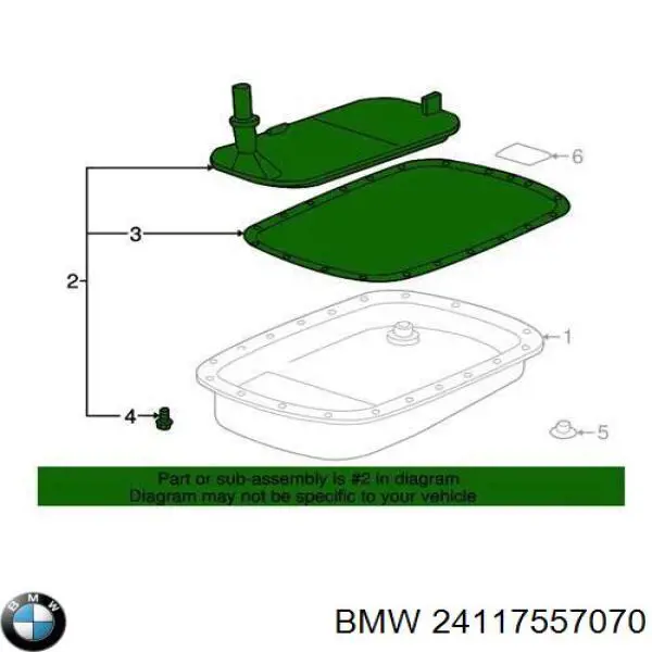 Do koszyka 24117557070 BMW Filtr automatycznej skrzyni biegów