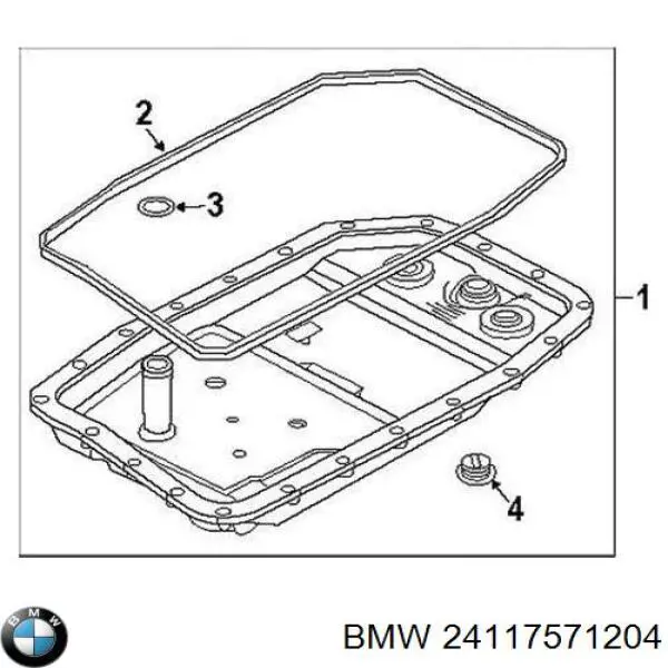 Uszczelka miski automatycznej/mechanicznej skrzyni biegów BMW 24117571204 cena, od 15,43 USD
