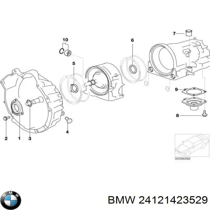 Uszczelniacz automatycznej/mechanicznej slrzyni biegów (wału wejściowego/sprzęgłowego) BMW 24121423529 cena, od 14,87 USD