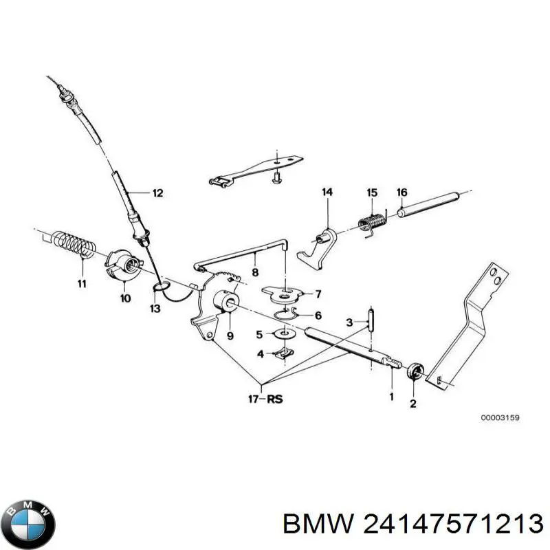 Do koszyka 24147571213 BMW Uszczelniacz wybieraka skrzyni biegów