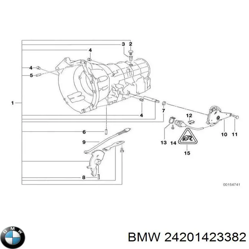 24201423382 BMW Uszczelniacz automatycznej/mechanicznej slrzyni biegów (wału wejściowego/sprzęgłowego)