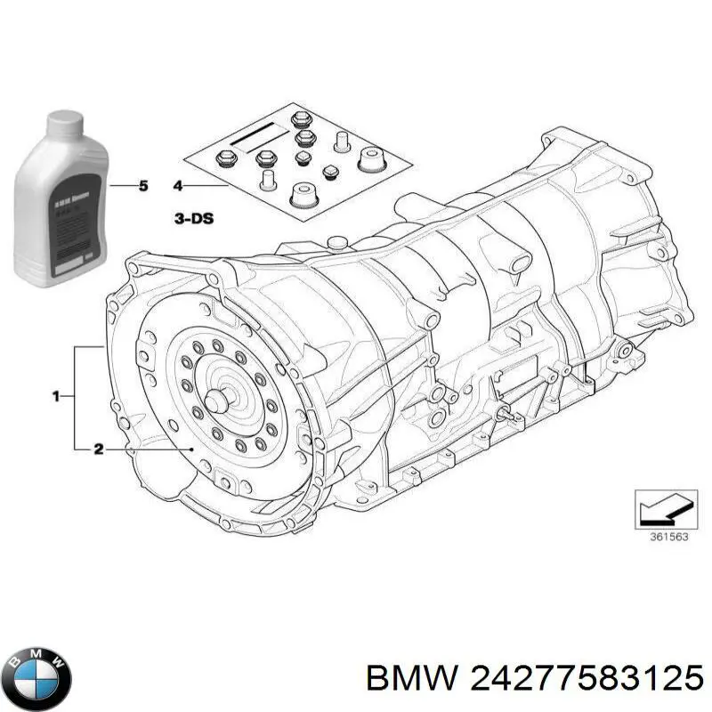 24277583125 BMW Zestaw naprawczy automatycznej skrzyni biegów