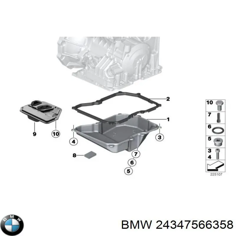 24347566358 BMW Filtr automatycznej skrzyni biegów