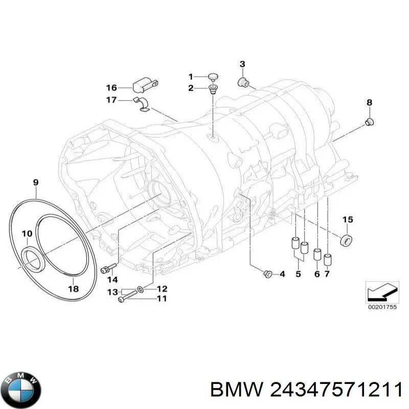 Uszczelka miski automatycznej/mechanicznej skrzyni biegów BMW 24347571211 cena, od 14,56 USD