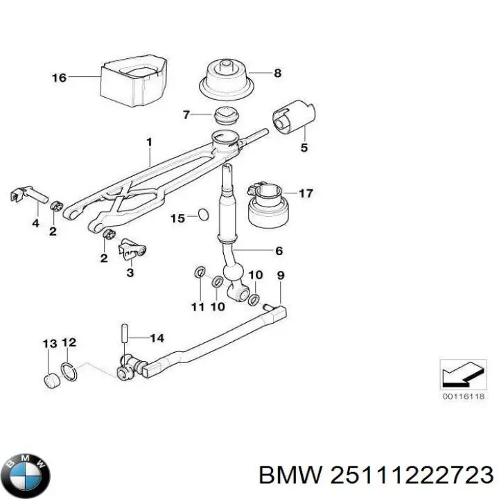Mechanizm zmiany biegów (cięgno) BMW 5 sedana (E39) (1995 - 2003) cena, od  