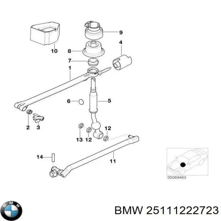 Mechanizm zmiany biegów (cięgno) do BMW 5  E39
