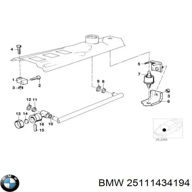 Tuleja mechanizmu zmiany biegów BMW 3 kombi (E91) (2004 - 2012) cena, od 3,62 USD