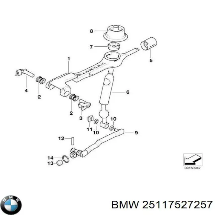 Do koszyka Dźwignia zmiany biegów BMW 3  E46