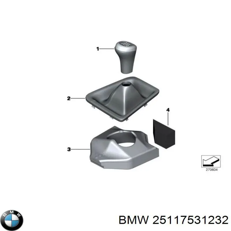 Rękojeść dźwigni biegów do BMW X1 (E84)