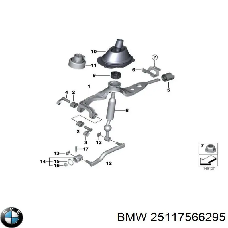 Dźwignia zmiany biegów do BMW 3  E92