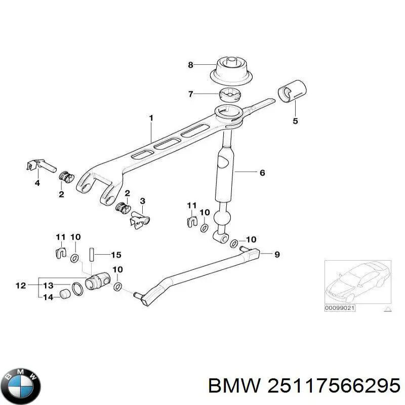 Dźwignia zmiany biegów do BMW 3 (E92)