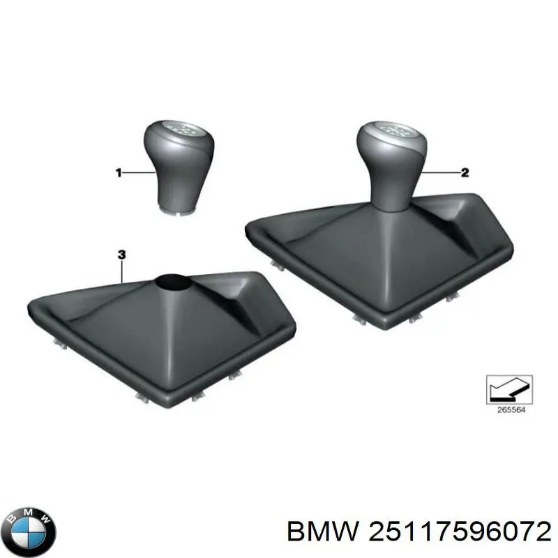Rękojeść dźwigni biegów BMW 25117596072 cena, od 103,86 USD