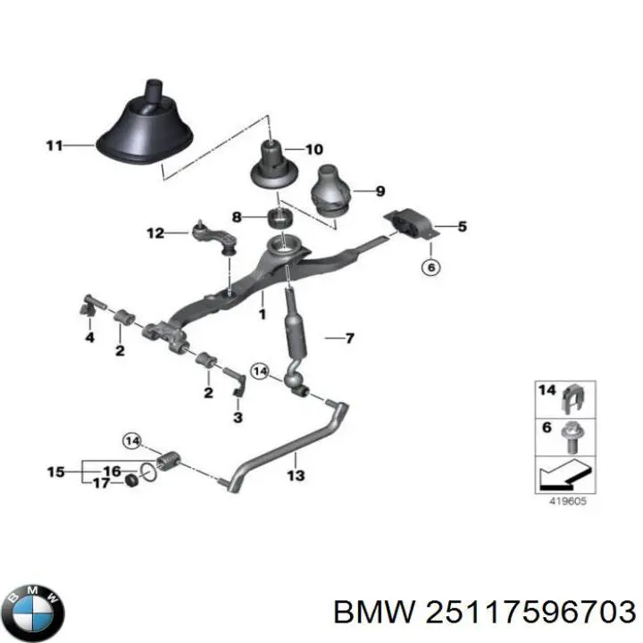 Dźwignia zmiany biegów BMW 3 sedana (F30, F80) (2011 - 2018) cena, od 114,23 USD