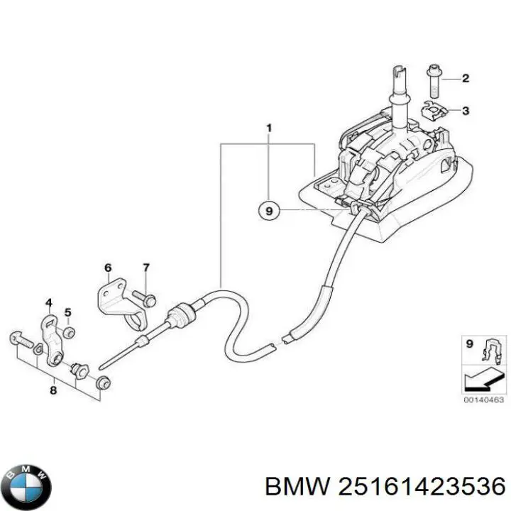 Mechanizm zmiany biegów (cięgno) do BMW X5 (E53)