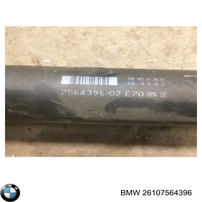 Wał Cardana tylny, kompletny BMW 26107564396 cena, od 366,05 USD