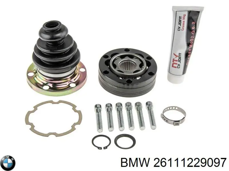 Do koszyka 26111229097 BMW Przegub homokinetyczny tylny wału Cardana tylnego