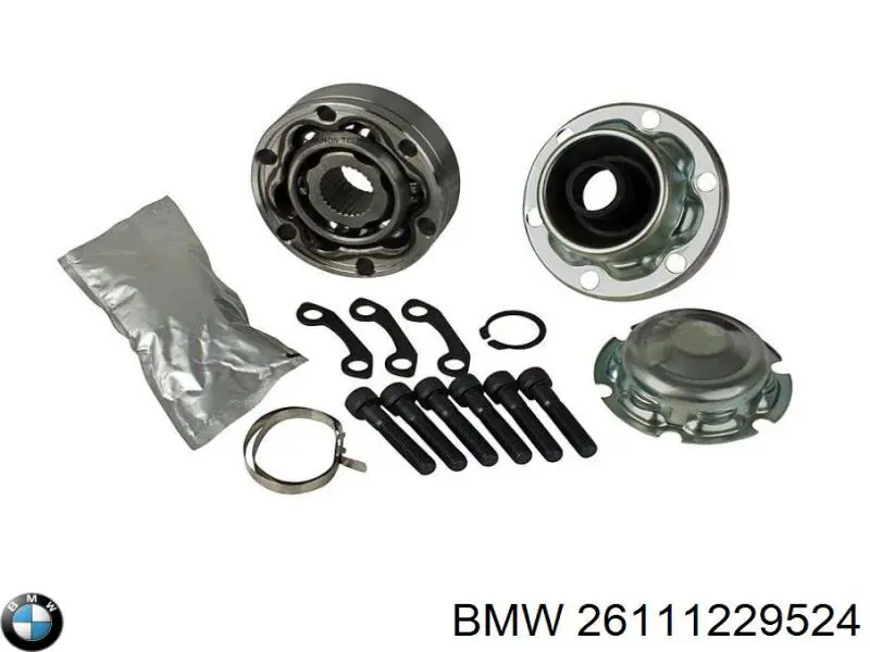 Do koszyka 26111229524 BMW Przegub homokinetyczny tylny wału Cardana tylnego