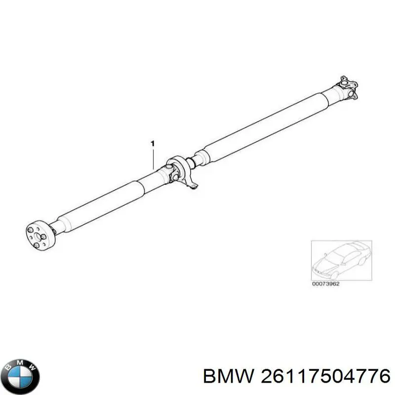 26117504776 BMW Wał Cardana tylny, kompletny