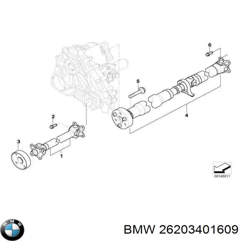 Wał Cardana, do mostu przedniego BMW 26203401609 cena, od 202,61 USD