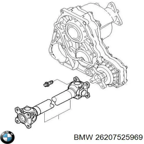 Wał Cardana, do mostu przedniego BMW 26207525969 cena, od 190,36 USD