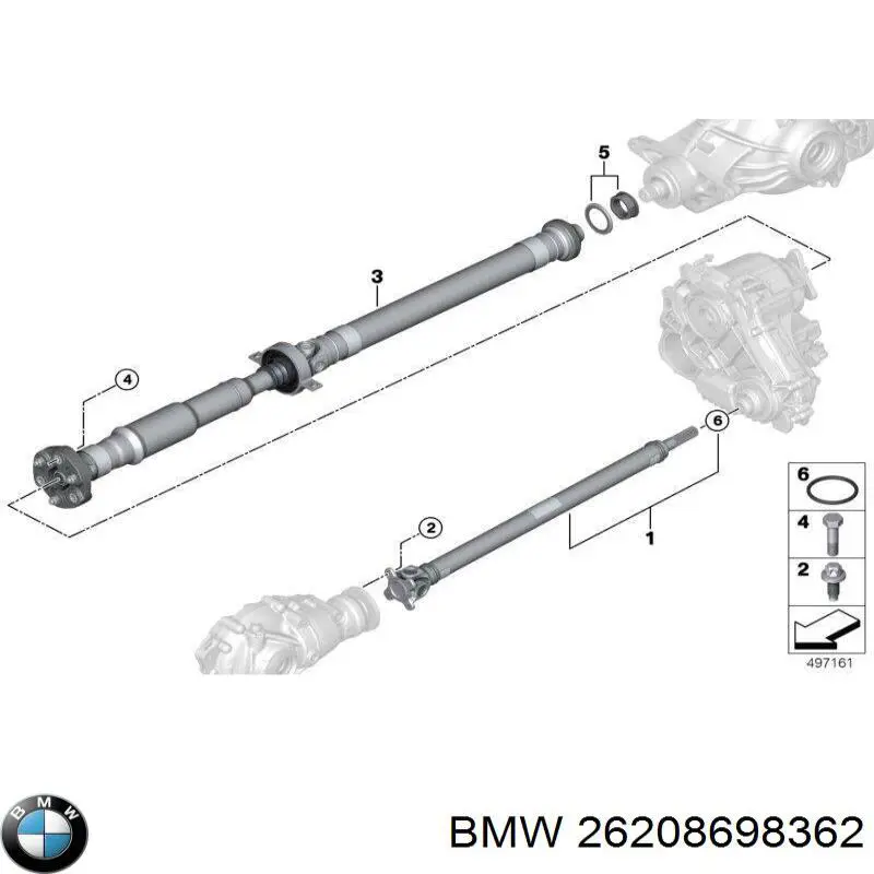 Wał Cardana, do mostu przedniego BMW 26209425911 cena, od 439,26 USD