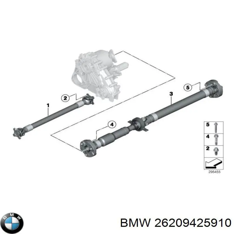 Wał Cardana, do mostu przedniego BMW 26209425910 cena, od 296,60 USD