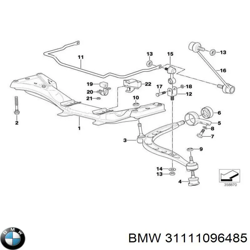 Korpus osi przedniej BMW 3 sedana (E36) (1990 - 1998) cena, od 281,46 USD