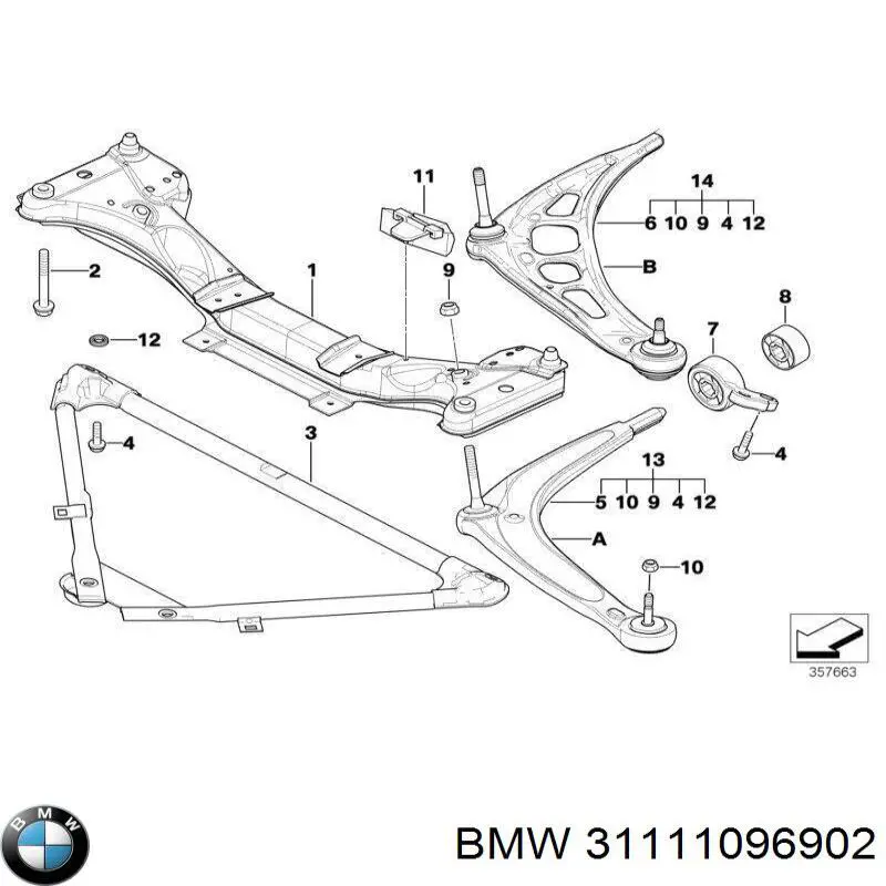 Korpus osi przedniej BMW 31111096902 cena, od 279,22 USD