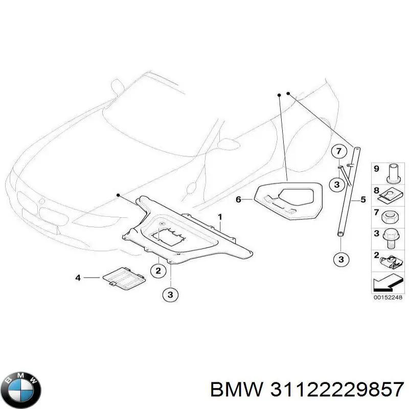 Do koszyka 31122229857 BMW Silentblock przedniego wahacza dolnego