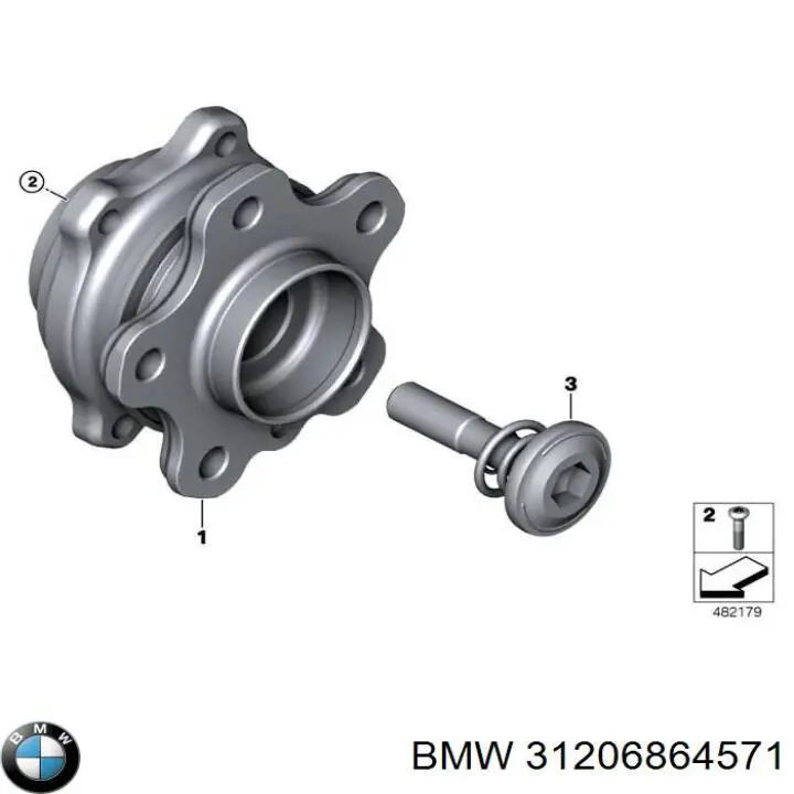 31206864571 BMW Piasta przednia
