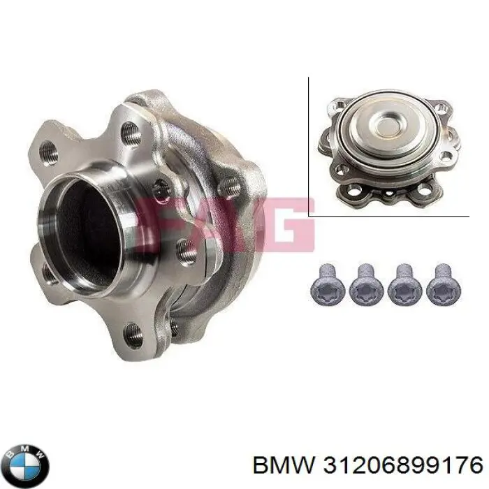 31206899176 BMW Piasta tylna