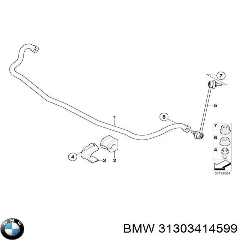 Stabilizator przedni do BMW X3 (E83)