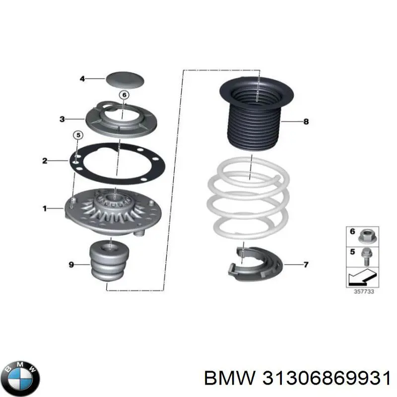 Śruba mocowania wahacza przedniego, dolnego BMW 31306869931 cena, od 6,48 USD