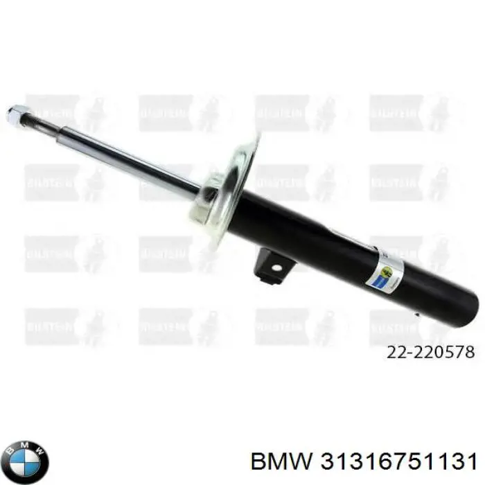 Amortyzator przedni lewy BMW 31316751131 cena, od 117,31 USD