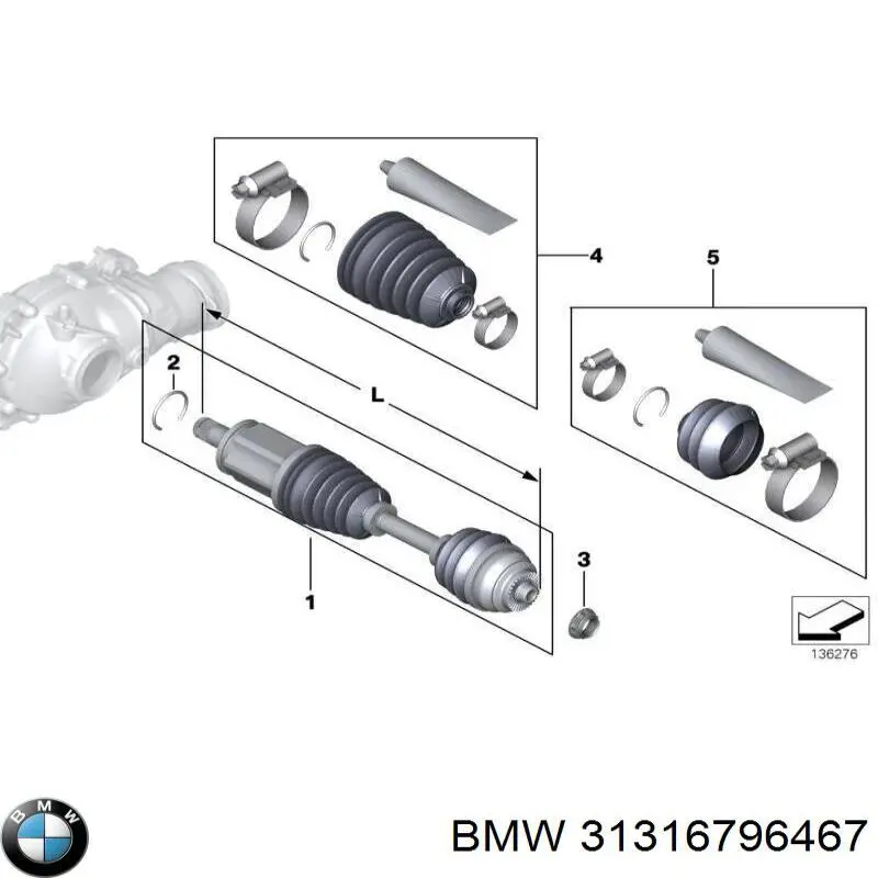 Do koszyka 31316779983 BMW Amortyzator przedni lewy