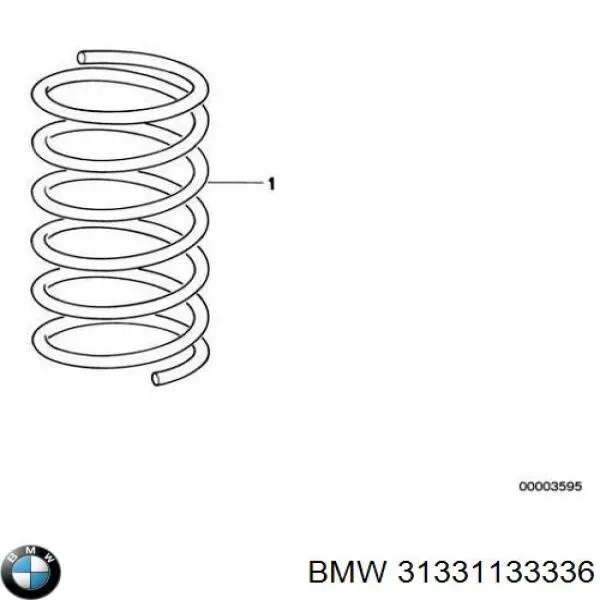 Do koszyka 31331133336 BMW Sprężyna przednia