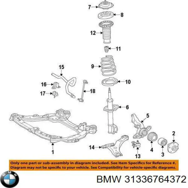 Pierścień gumowy sprężyny przedniej dolny BMW 31336764372 cena, od 9,38 USD
