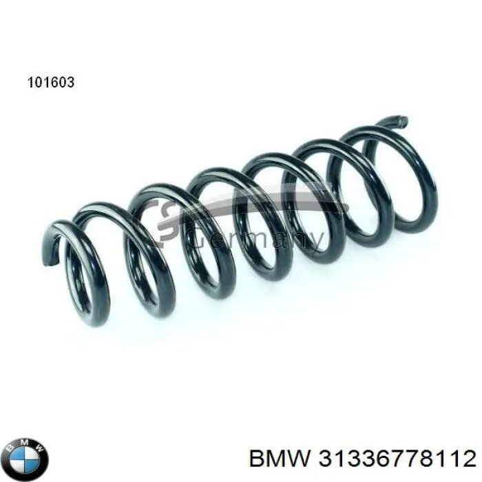 Sprężyna przednia BMW 31336778112 cena, od 55,89 USD