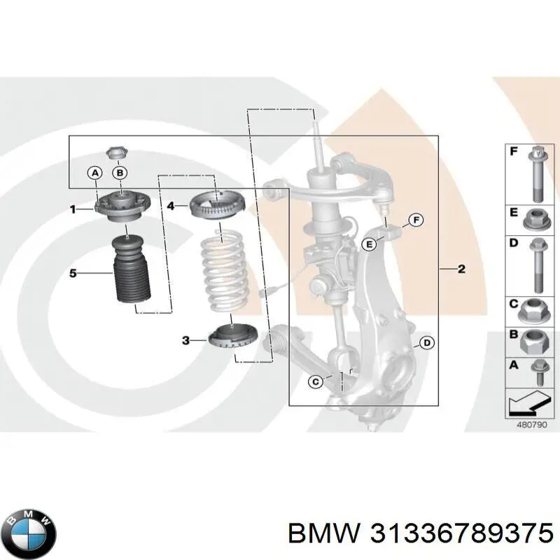 Odbój amortyzatora przedniego do BMW 5 (F10)