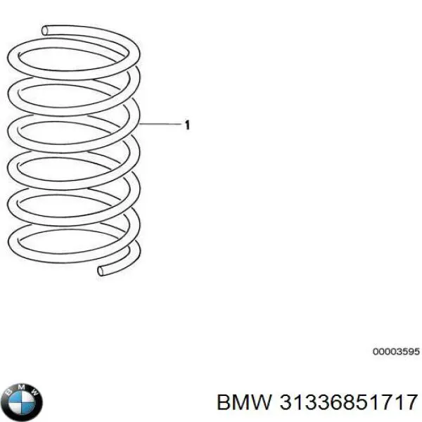 Do koszyka 31336851717 BMW Sprężyna przednia