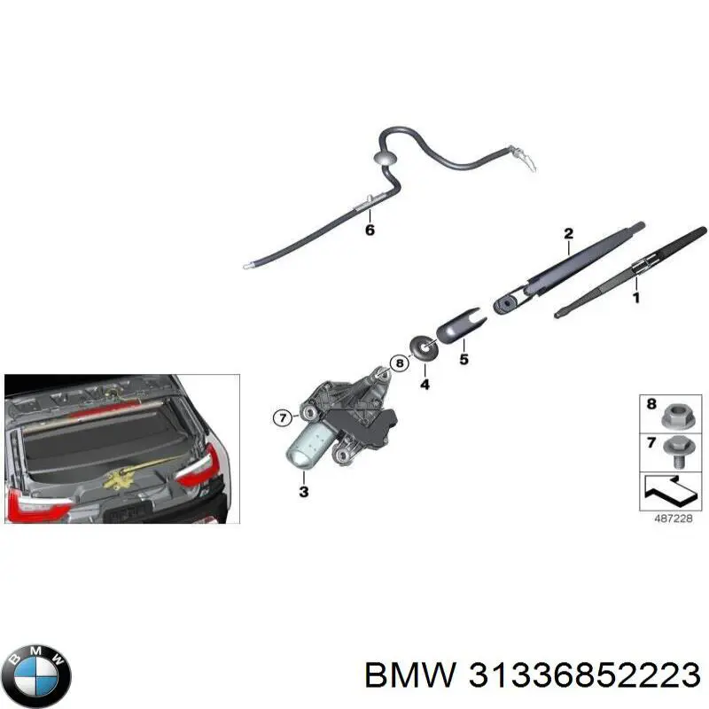 Do koszyka 31336852223 BMW Osłona amortyzatora przedniego