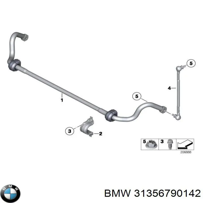 Stabilizator przedni do BMW 3 (E90)