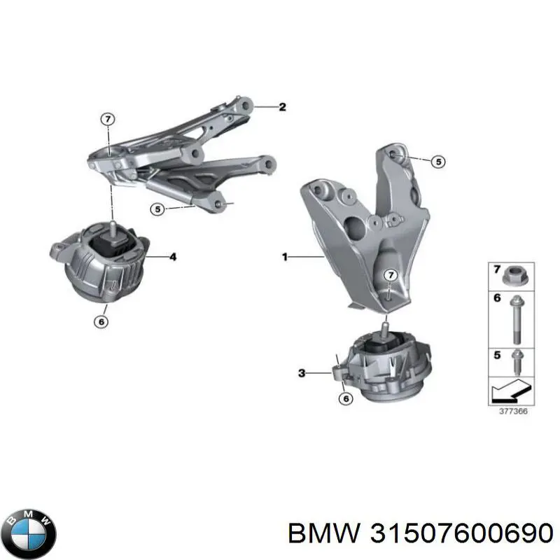 Do koszyka 31507600690 BMW Łożysko podwieszane półosi przedniej