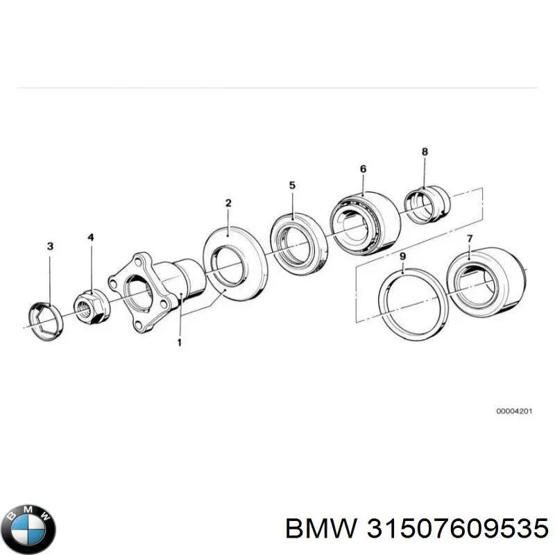 Do koszyka 31507609535 BMW Uszczelniacz końcówki reduktora mostu tylnego