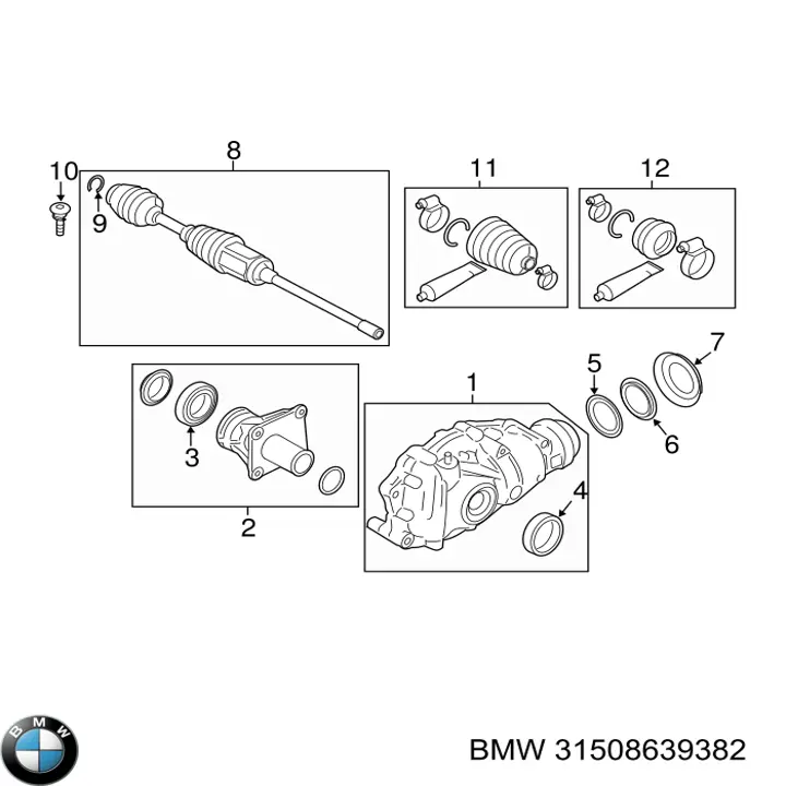 Wspornik (trawers) przedniego reduktora prawy BMW 31508639382 cena, od 143,02 USD