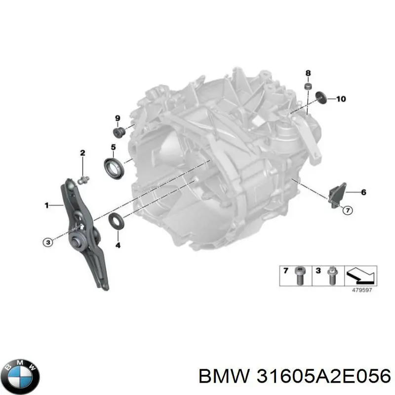 31605A2E056 BMW Półoś napędowa przednia prawa